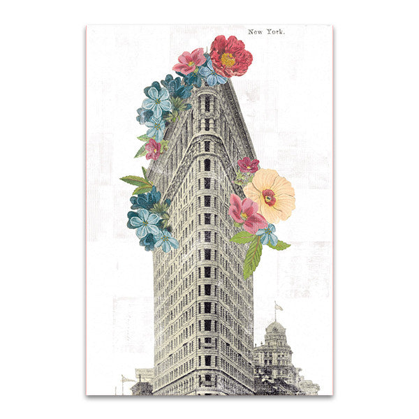 Floral Flat Iron Wall Art Print