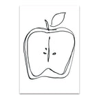 Fruit Contour Apple Wall Art Print