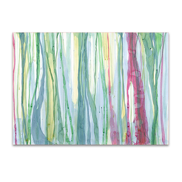 Green Watercolour Wall Art Print