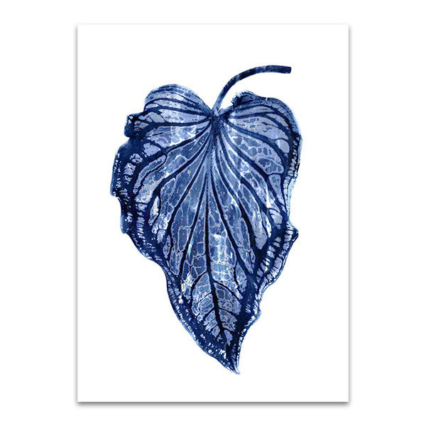 Indigo Palm III Wall Art Print