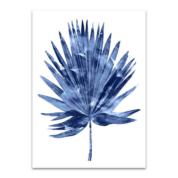 Indigo Palm IV Wall Art Print