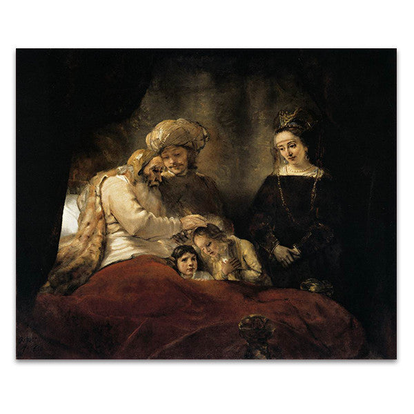 Jacob Blessing The Sons Of Joseph Rembrandt 