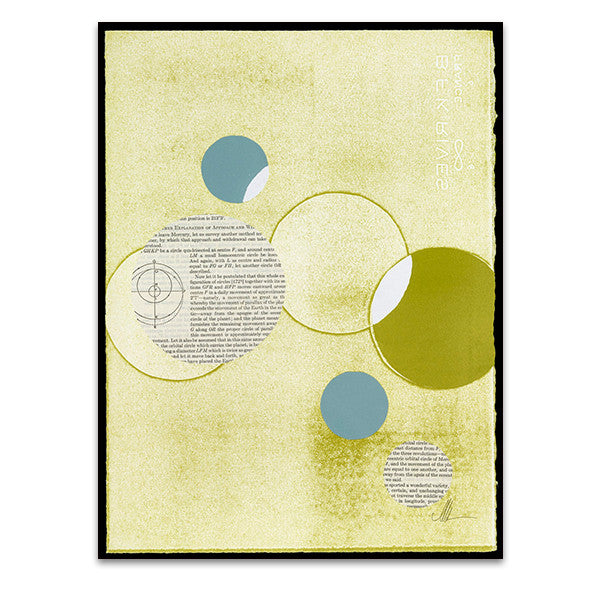 Light Lime Word Bubble Wall Art Print