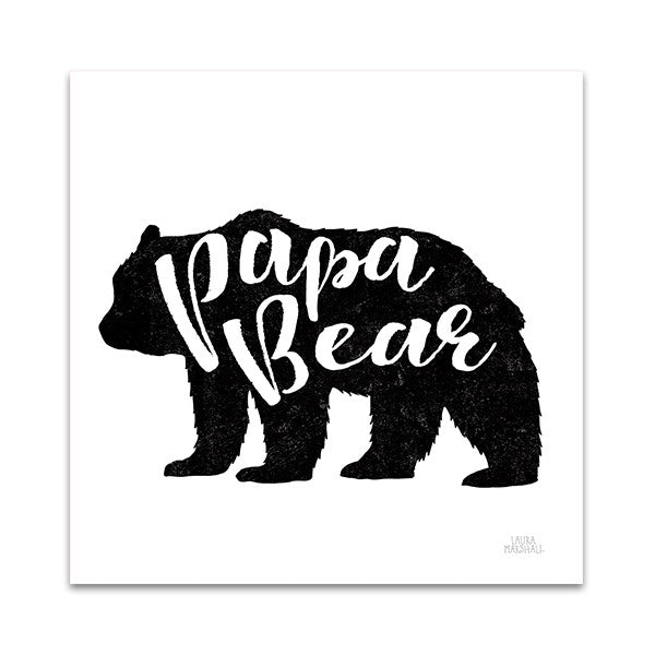 Papa Bear Wall Art Print