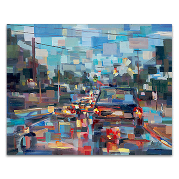 Red Traffic Wall Art Print 
