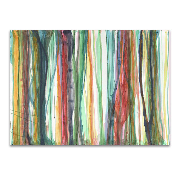 Red Watercolour Wall Art Print