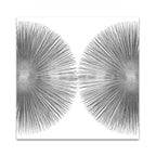 Silver Sunburst II Wall Art Print