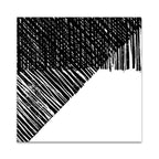 Starkly Lined C Wall Art Print