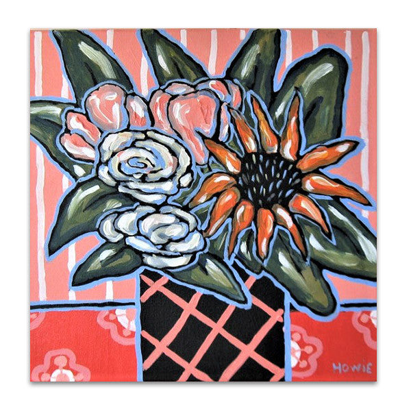 Brooke Howie | Sunflower and Pink Roses
