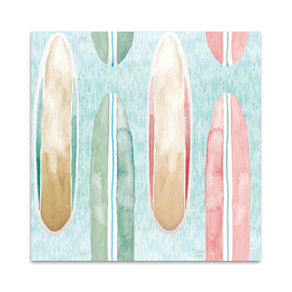 Surfs Up Pattern VIIIB Wall Art Print