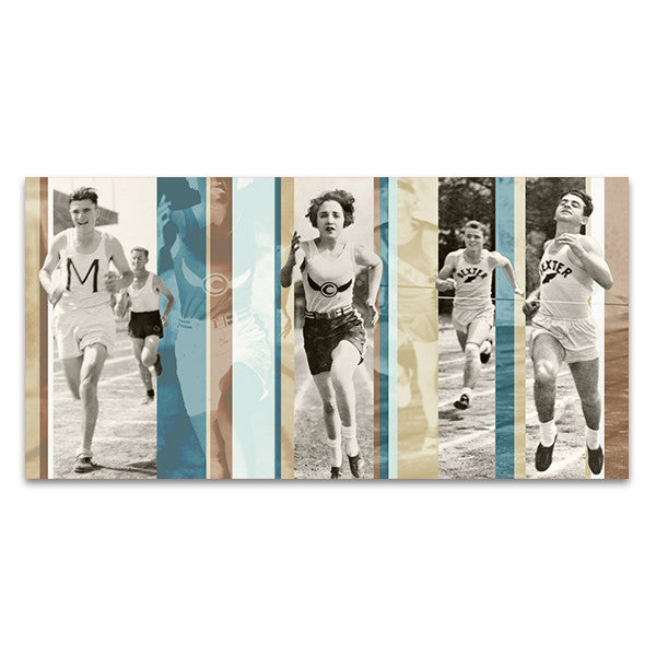 Vintage Running Wall Art Print