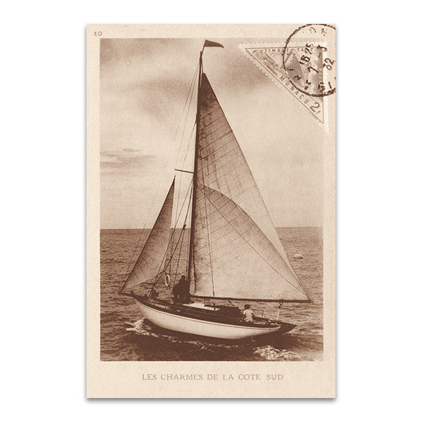 Vintage Sailing II Wall Art Print