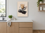 Iced Latte Break kitchen canvas print on the wall of a kitchen