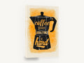 Adulting Moka Pot, moka pot coffee quote kitchen, kitchen canvas wall art print ready to hang