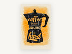 Adulting Moka Pot, kitchen canvas wall art print, front view