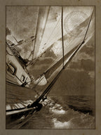 Sailing in Sepia B Wall Art Print