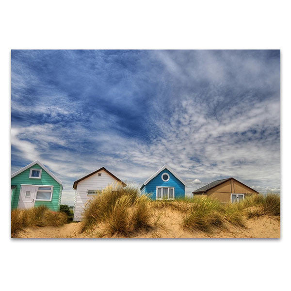 Sandy Beach Houses Wall Art Print