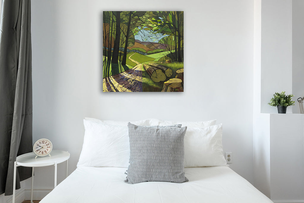 Spring Sunshine Wall Art Print on the wall