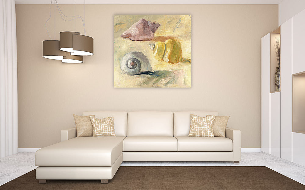 Seashells II Wall Art Print on the wall