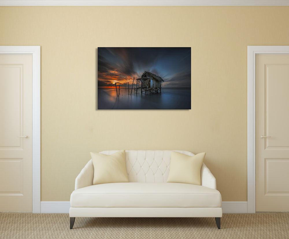 Seawater Home Wall Art Print on the wall