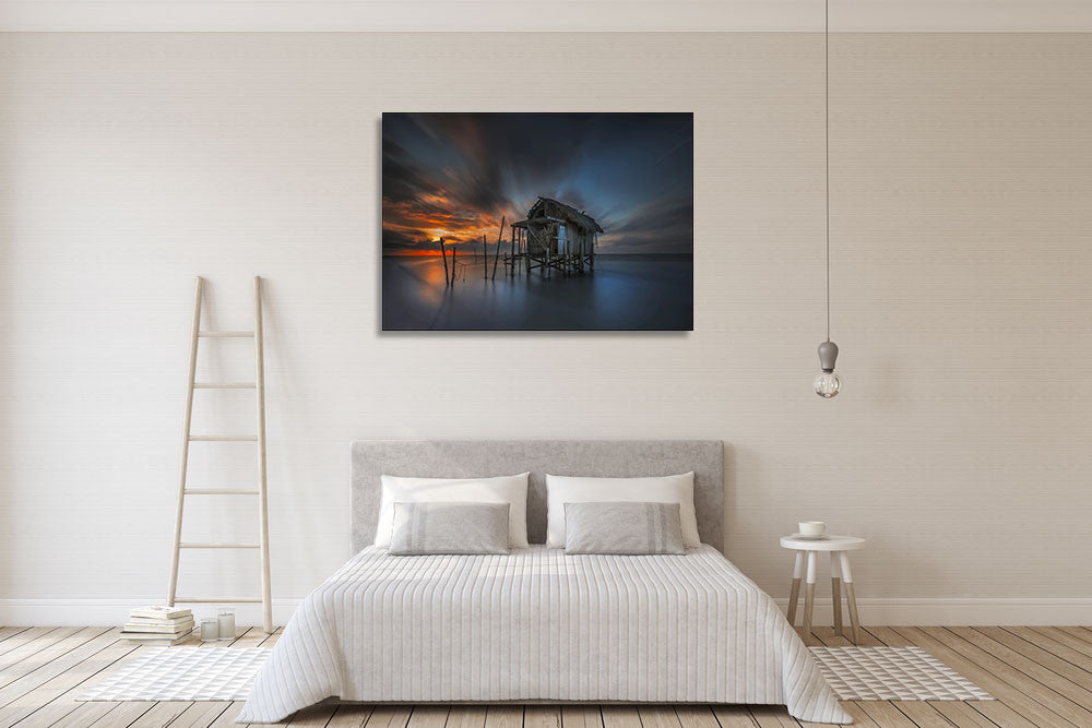 Seawater Home Wall Art Print on the wall