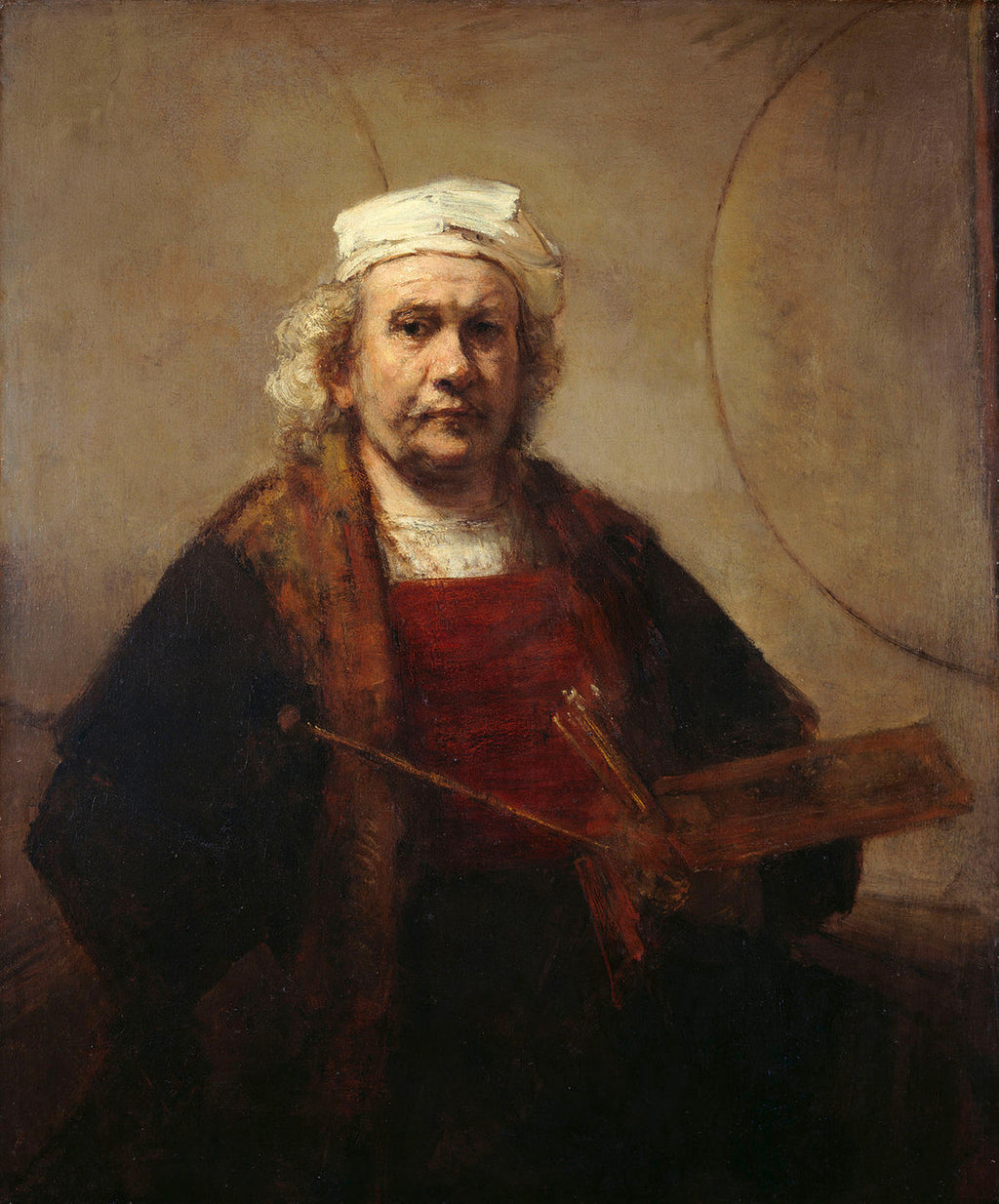 Self Portrait With Two Circles Rembrandt