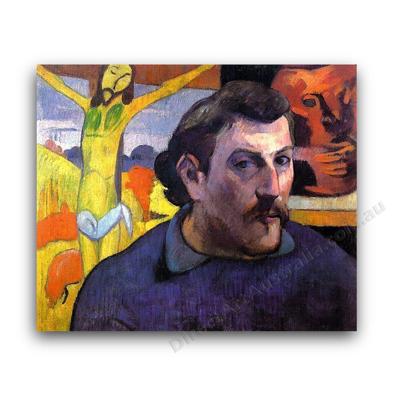 Self Portrait with the Yellow Christ