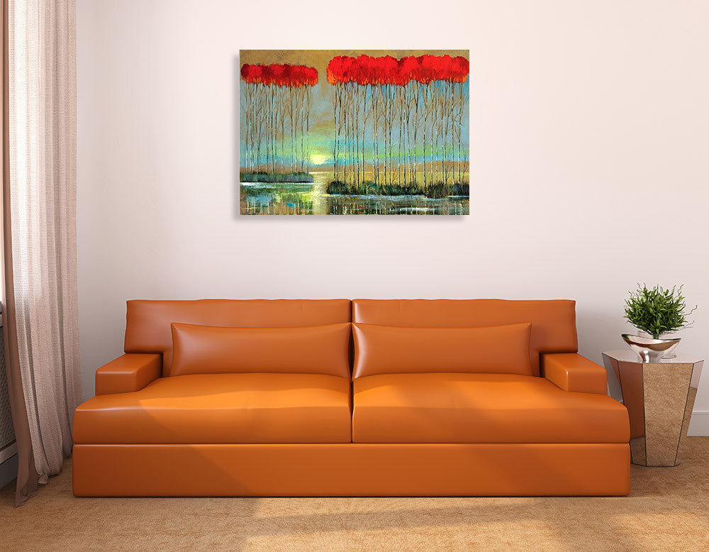 Serenity Rising Wall Art Print  on the wall