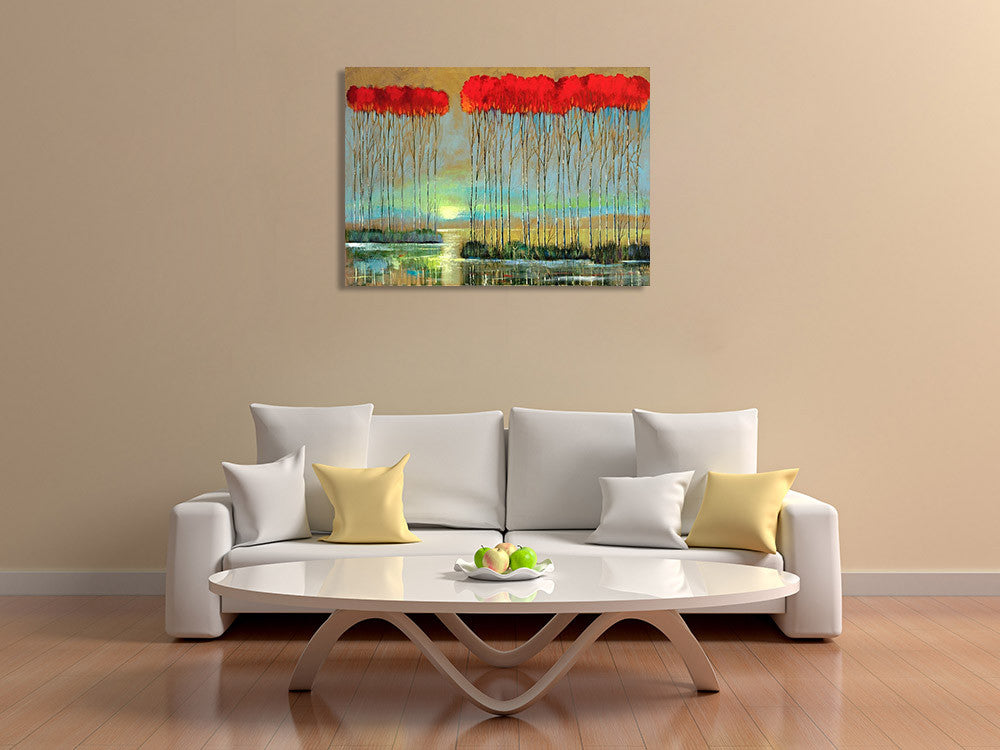 Serenity Rising Wall Art Print  on the wall