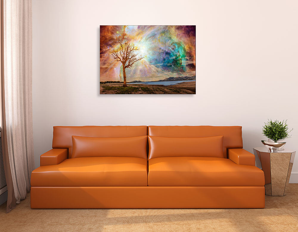 Shining Magical Sky Wall Art Print on the wall