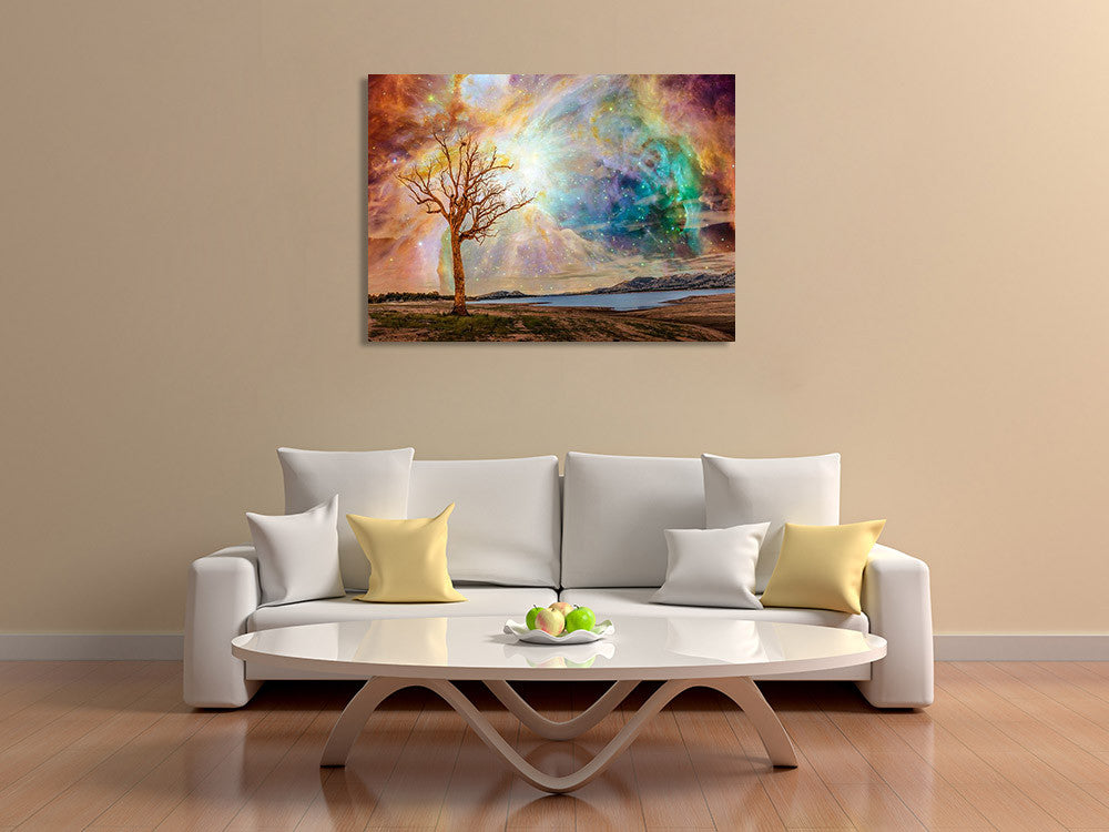 Shining Magical Sky Wall Art Print on the wall