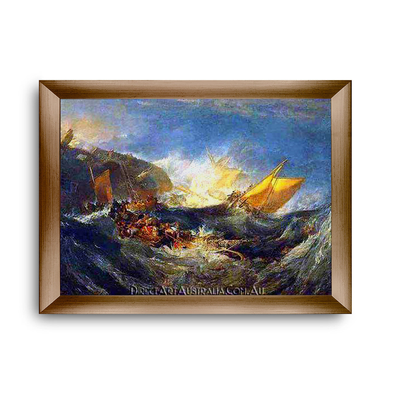 Modern Flat Gold Frame