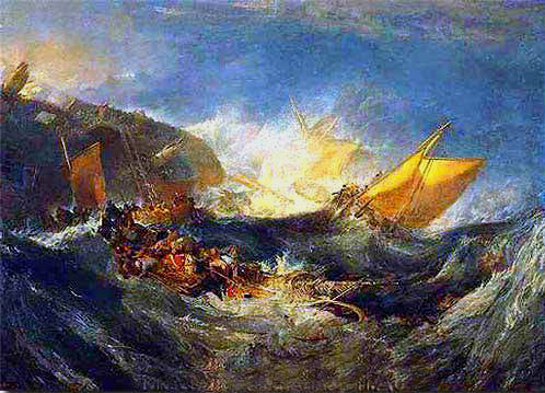 J.W.Turner | Shipwreck of the Minotaur