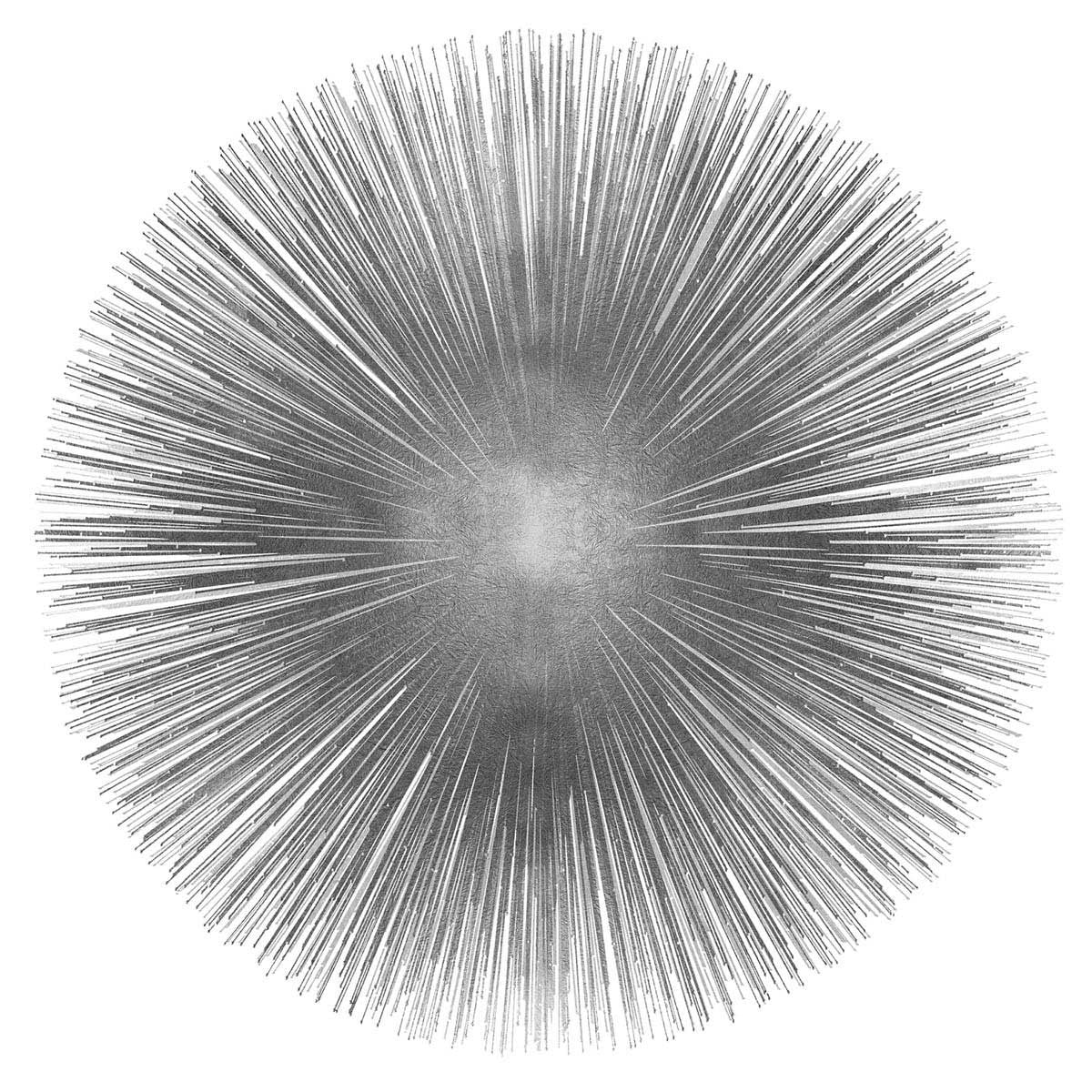 Silver Sunburst I Wall Art Print