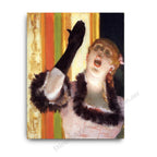 Singer with a Glove