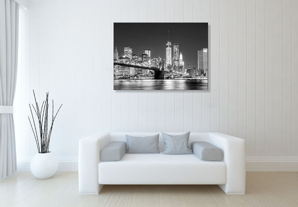 Skyline New York City Wall Art Print on the wall