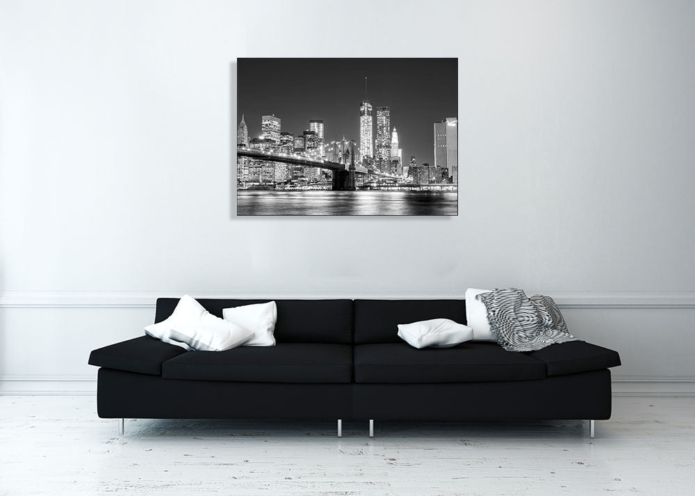Skyline New York City Wall Art Print on the wall