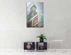 Skyscraper Reflections Boston Wall Art Print on the wall