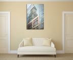 Skyscraper Reflections Boston Wall Art Print on the wall