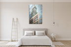Skyscraper Reflections Boston Wall Art Print on the wall