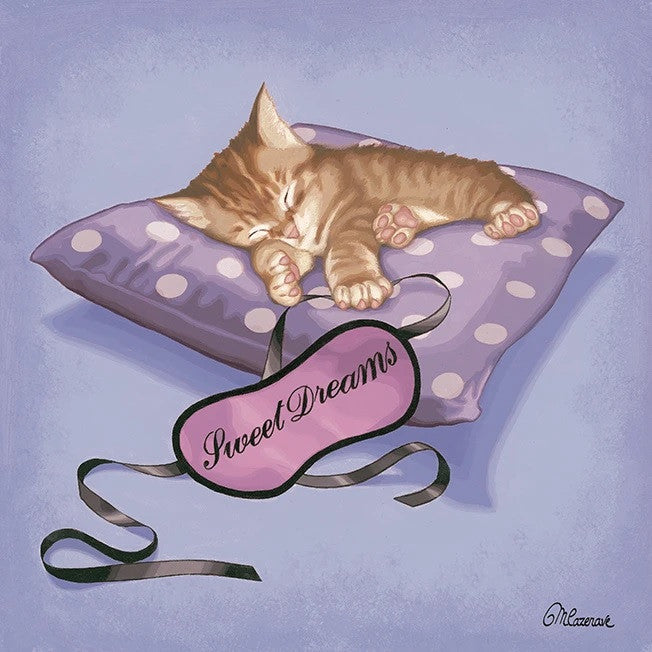 Sleeping Kitten Wall Art Print