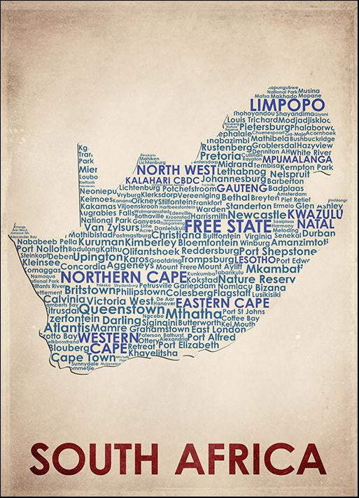 South Africa Wall Art Print