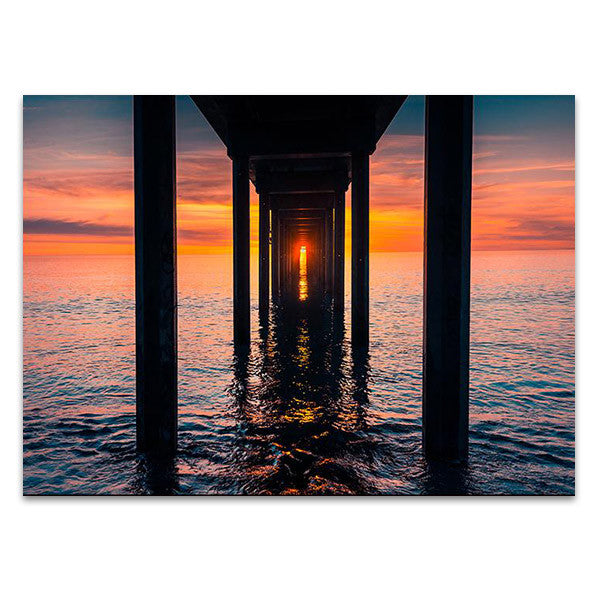 Sunset at Brighton Jetty Wall Art Print