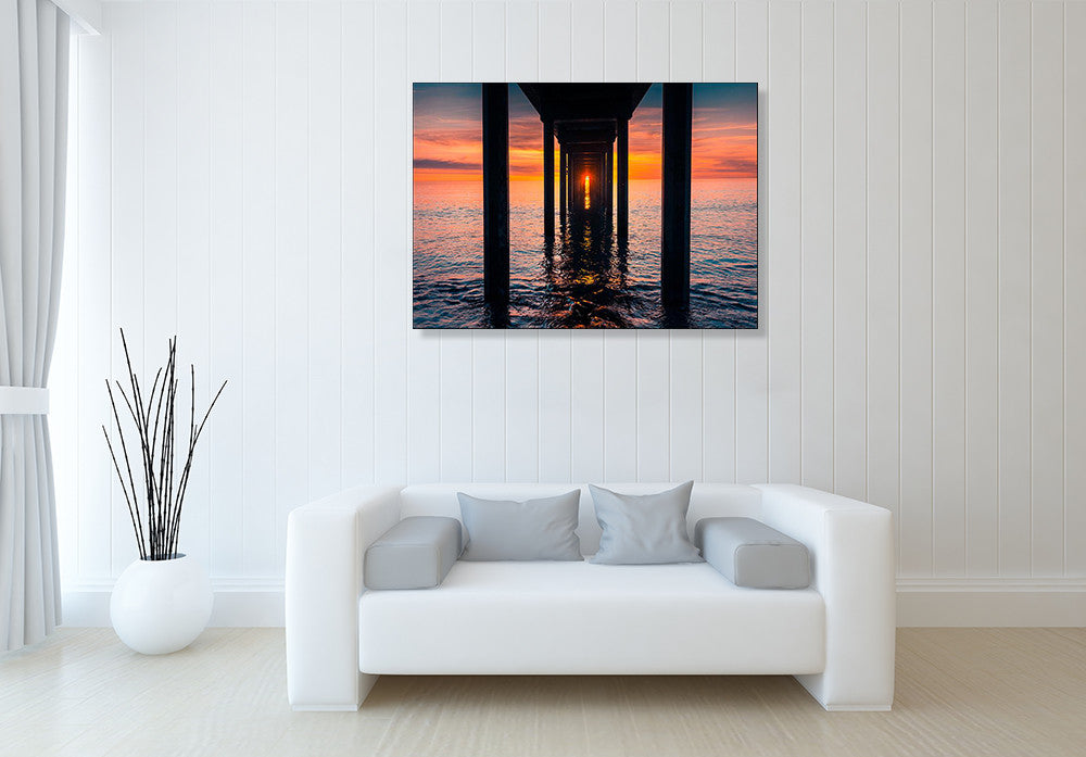 Sunset at Brighton Jetty Wall Art Print