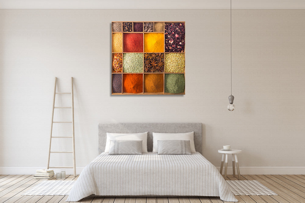Spices Wall Art Print on the wall