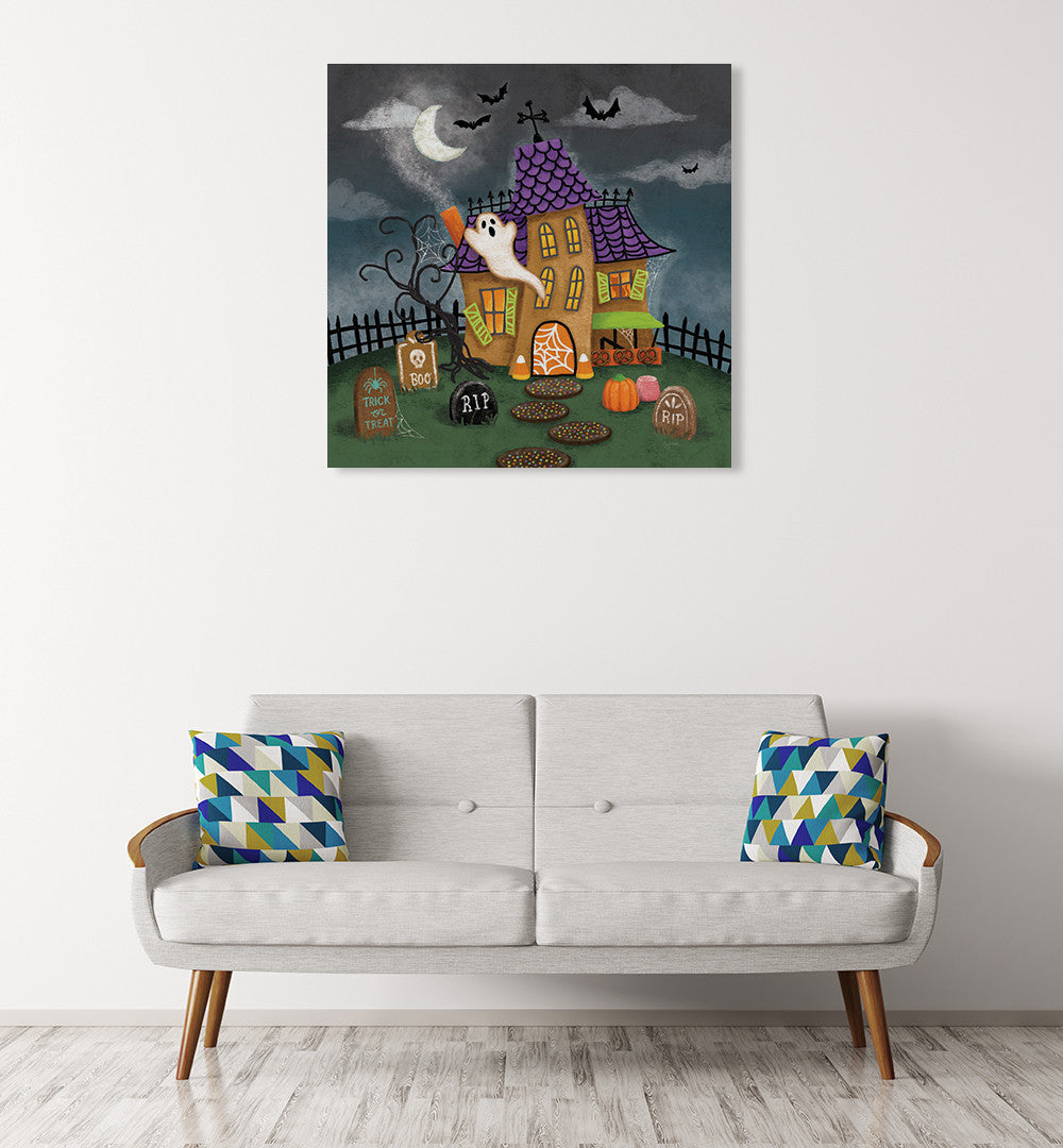 Spooky Shanty Wall Art Print on the wall