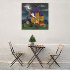 Spooky Shanty Wall Art Print on the wall