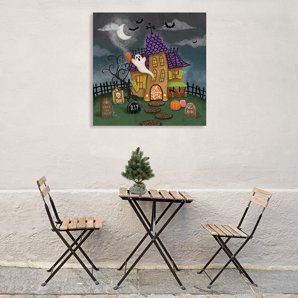 Spooky Shanty Wall Art Print on the wall