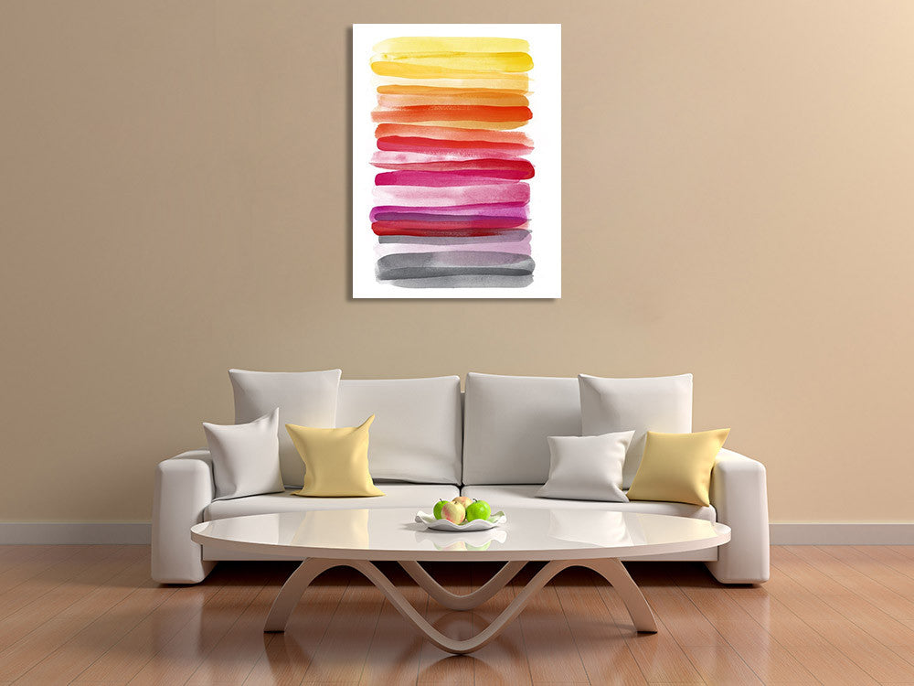 Spring Ombre Wall Art Print  on the wall