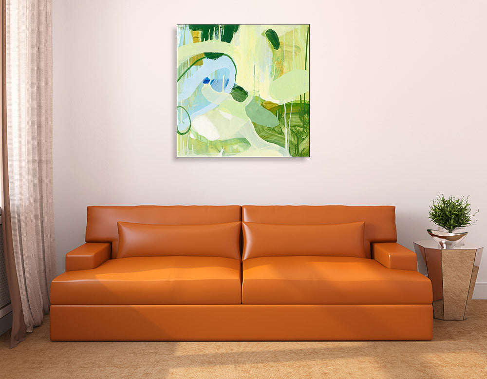 Spring Rain II Wall Art Print on the wall
